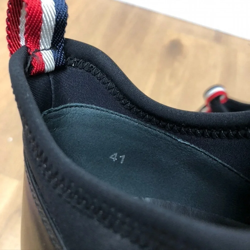 Moncler Emilien Sneakers Mens 41 US 8 Black Activewear Athleisure Lightweight